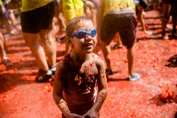 Tomatina infantil en Buñol